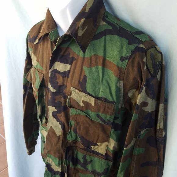 X-Small X-Short Woodland Camouflage Coat Jacket - Selma Apparel - Picture 3 of 10